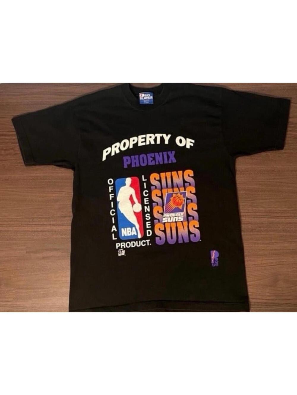 Vintage NBA Pro Player Phoenix Suns Black tee shirt - mens size XL